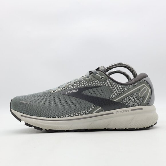 Brooks Ghost 14 Men's Size 8.5 EE Wide Gray Running Athletic Sneakers - Picture 4 of 10
